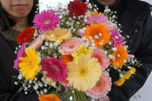 ガーベラアフターブーケ綺麗に残すアフターブーケ