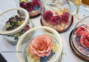 レカンフラワーガラスケース作品アトリエ湯あk (3)